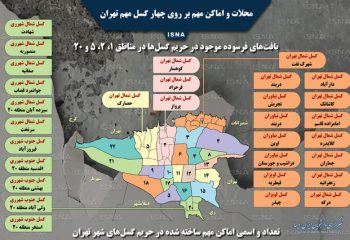 نقشه گسل های تهران