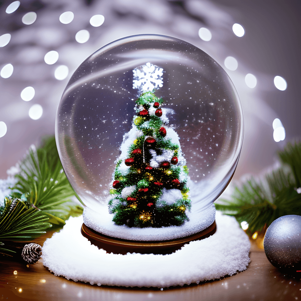 کره برفی درخت کریسمس