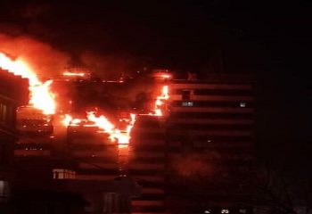 آتش‌سوزی ساختمان بیمارستان گاندی