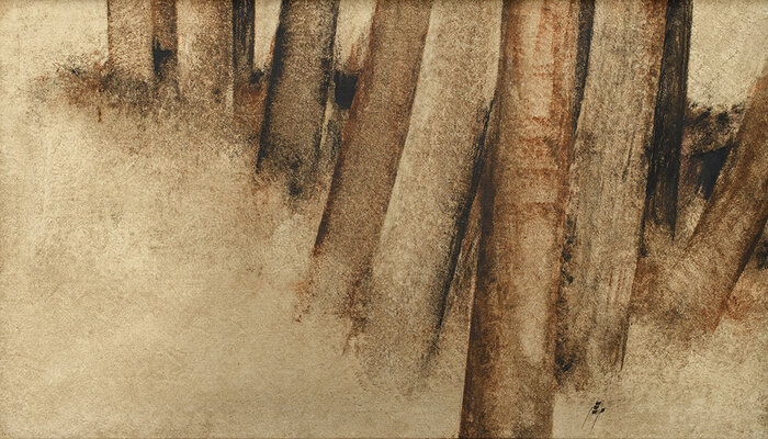 «بدون‌عنوان» از مجموعه «تنه درختان» اثر سهراب سپهری