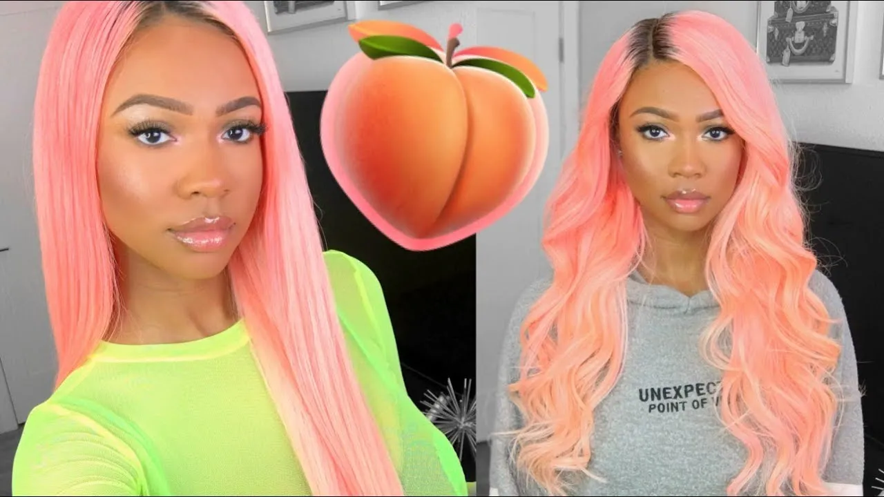 Peach hair color