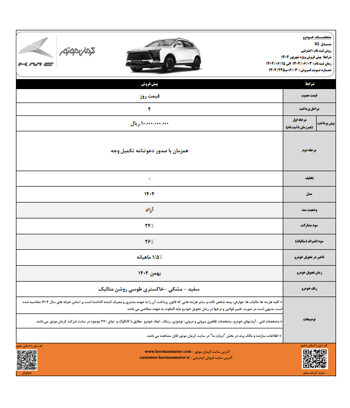 شرایط پیش فروش خودروی X5