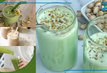 طرز تهیه اسموتی پسته با 3 ترکیب متفاوت و بی نظیر