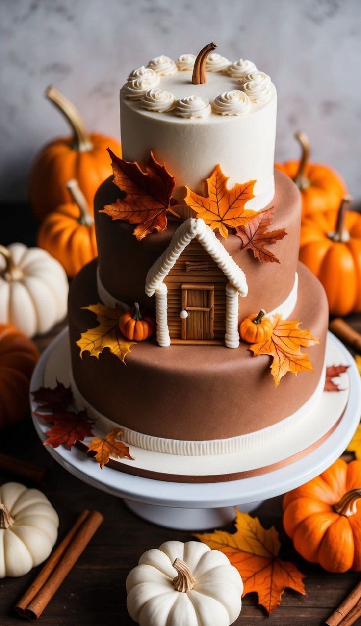 ایده کیک تولد پاییزی