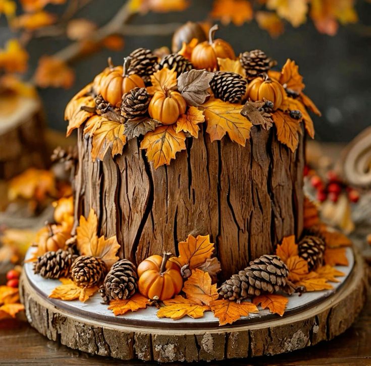 ایده کیک تولد پاییزی