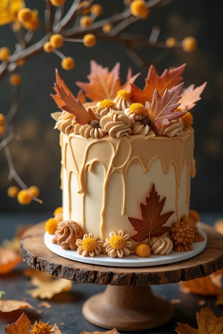 ایده کیک تولد پاییزی