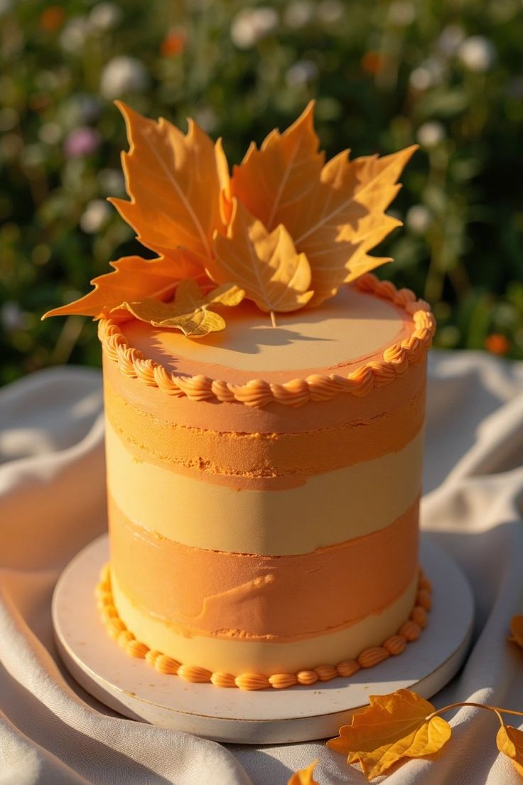 ایده کیک تولد پاییزی