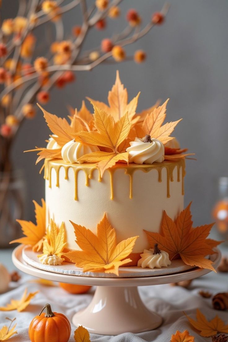 ایده کیک تولد پاییزی