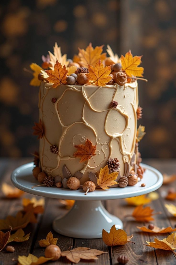 ایده کیک تولد پاییزی