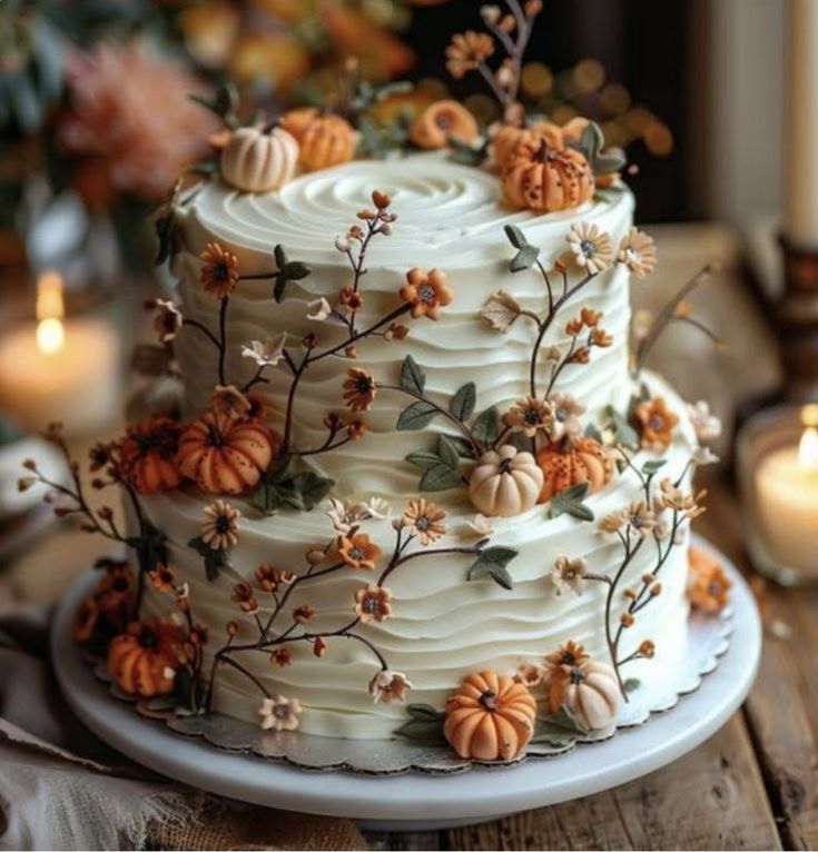 ایده کیک تولد پاییزی