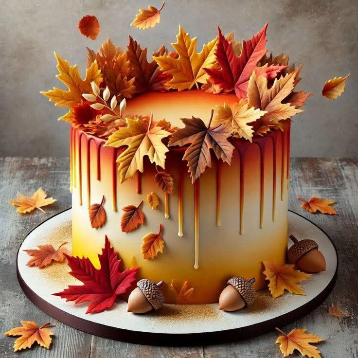 ایده کیک تولد پاییزی