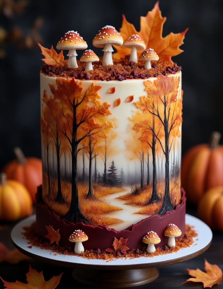 ایده کیک تولد پاییزی