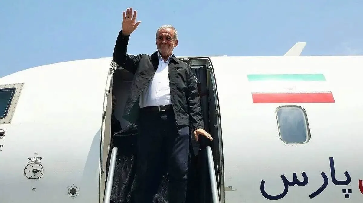 پزشکیان در اولین سفر رسمی استانی خود وارد سنندج شد