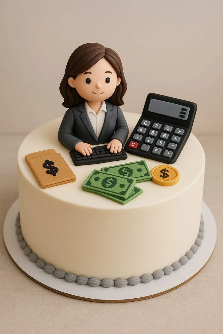 ایده کیک حسابدار
