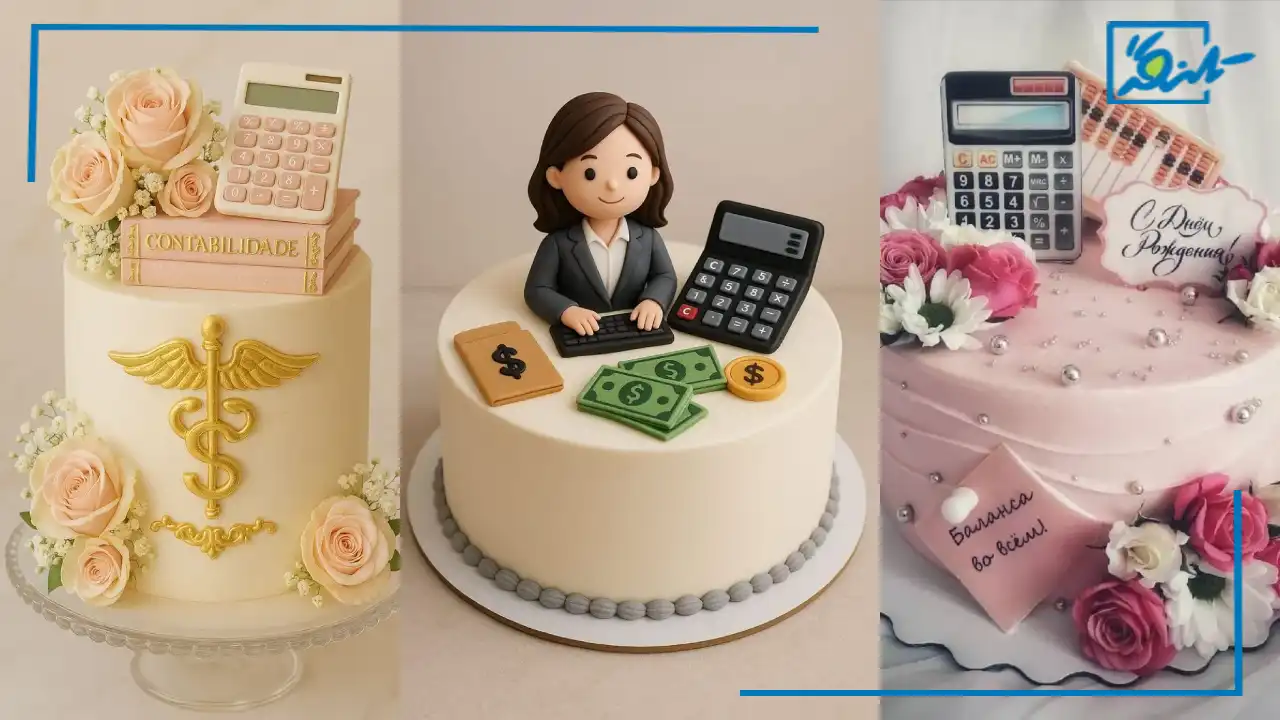 33 ایده کیک روز حسابدار دخترانه و پسرانه؛ ساده و بدون فوندانت