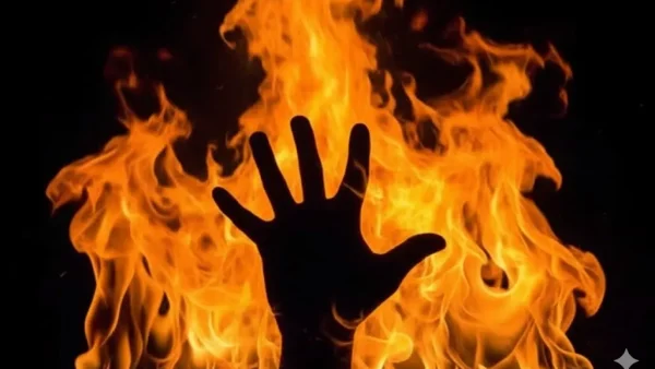 حسادت و دخالت همسایگان منجر به آتش زدن همسر شد