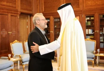 لاریجانی با امیر قطر دیدار کرد