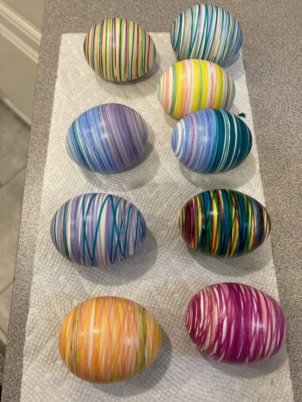 ایده تخم مرغ رنگی