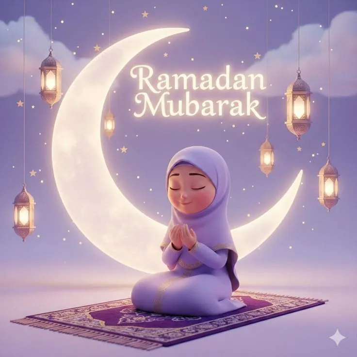 عکس نوشته تبریک ماه رمضان