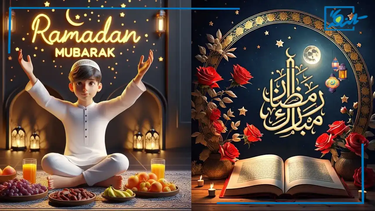 عکس نوشته تبریک ماه رمضان برای پروفایل و استوری