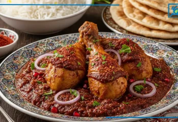 طرز تهیه مرغ سماقی خوشمزه و مجلسی با رب انار