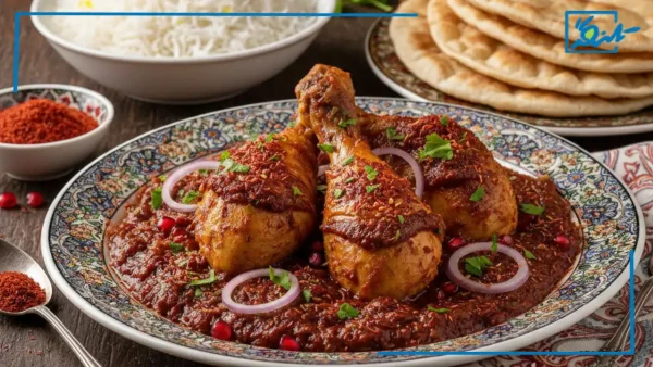 طرز تهیه مرغ سماقی خوشمزه و مجلسی با رب انار