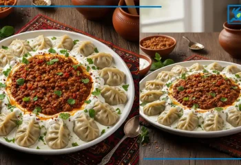 طرز تهیه منتو افغانی با گوشت چرخ کرده و بدون دیگ منتو