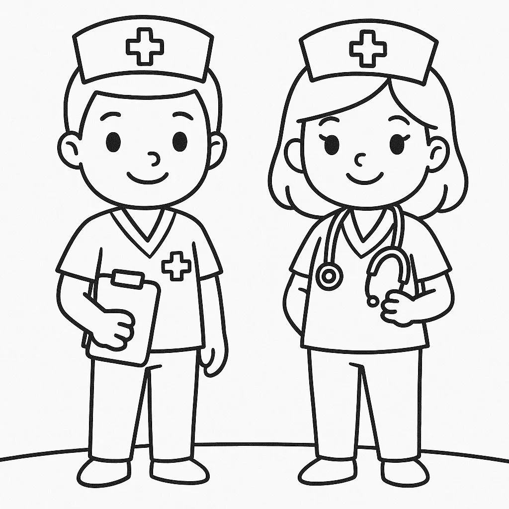 کاربرگ نقاشی مشاغل کودکانه