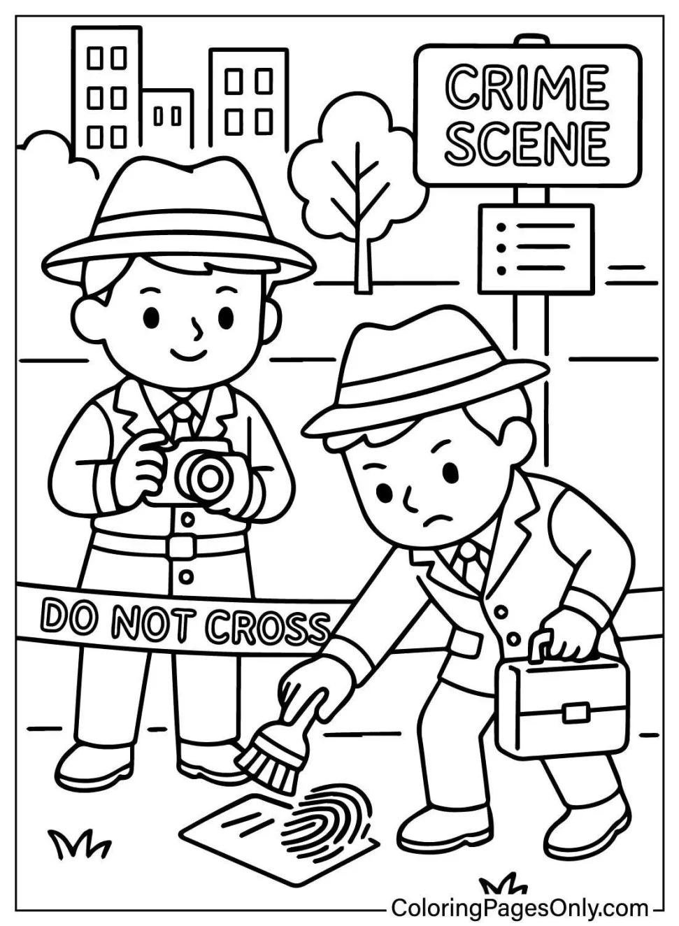 کاربرگ نقاشی مشاغل کودکانه