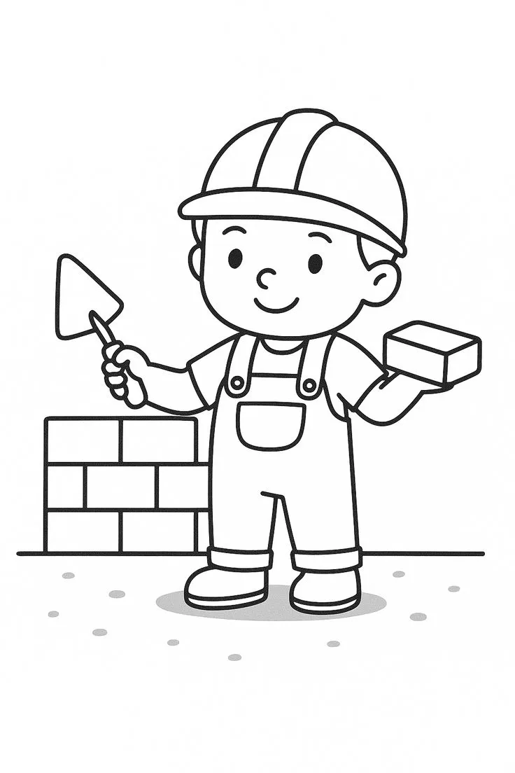 کاربرگ نقاشی مشاغل کودکانه