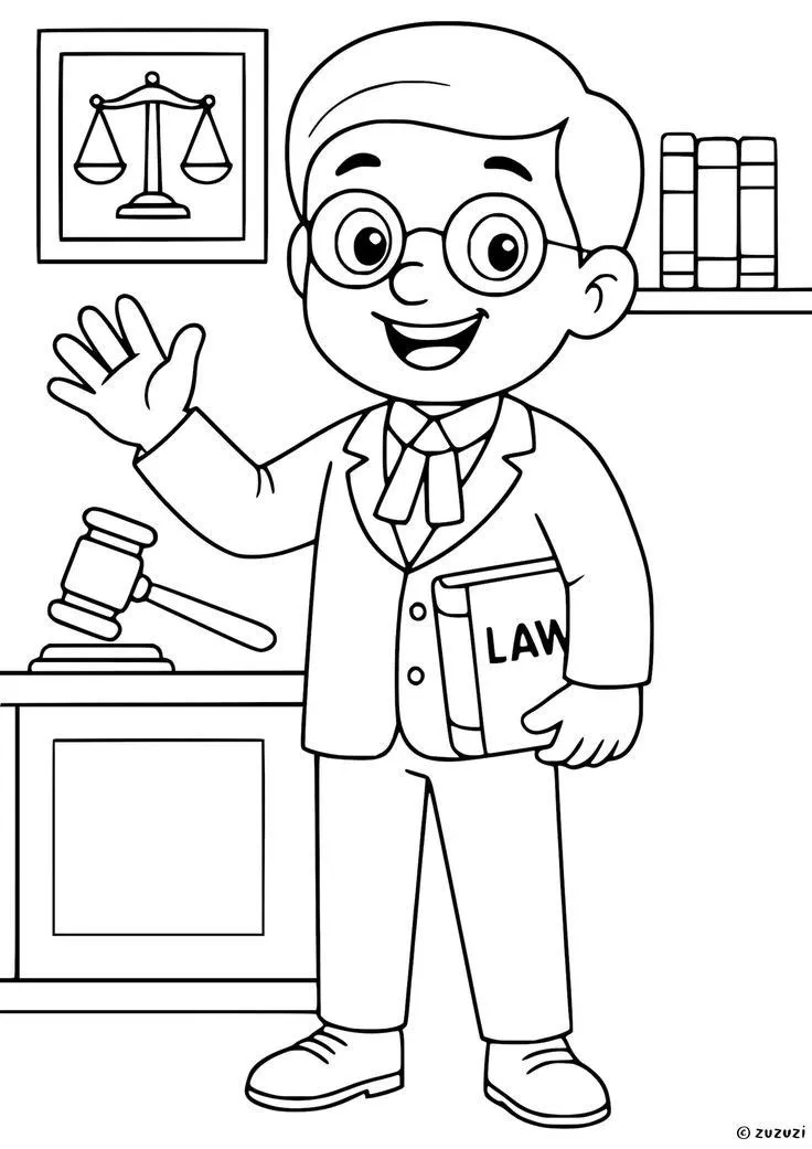 کاربرگ نقاشی مشاغل کودکانه