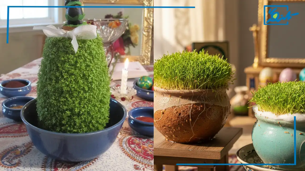 نحوه کاشت سبزه روی کوزه سفالی و پلاستیکی + نکات کلیدی