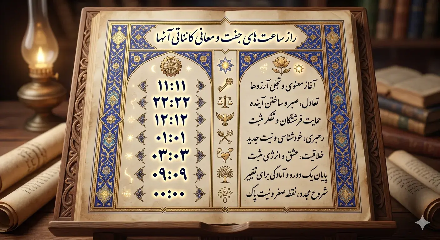 معنی ساعت های جفت