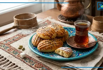 طرز تهیه چای چورگی (نان چای زنجانی) اصیل و سنتی در خانه