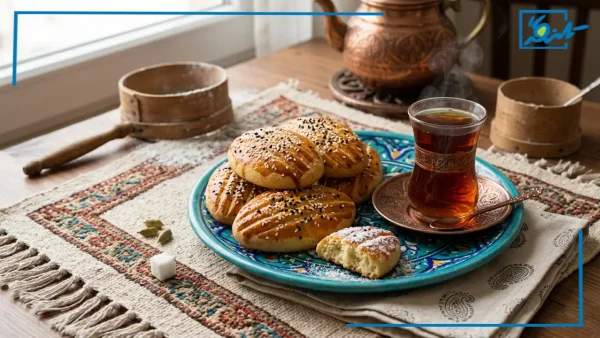 طرز تهیه چای چورگی (نان چای زنجانی) اصیل و سنتی در خانه