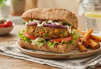 طرز تهیه همبرگر گیاهی با عدس