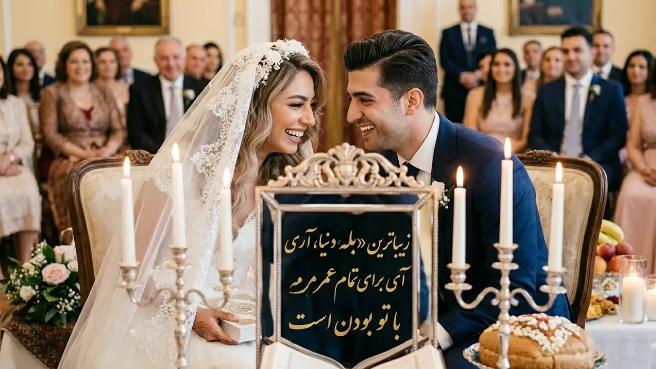 زیباترین جملات بله گفتن سر سفره عقد عروس