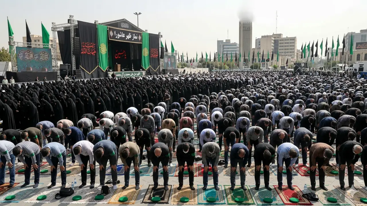 خواندن نماز ظهر عاشورا