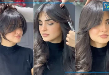 آموزش کوتاهی چتری پرده ای کوتاه و بلند در خانه