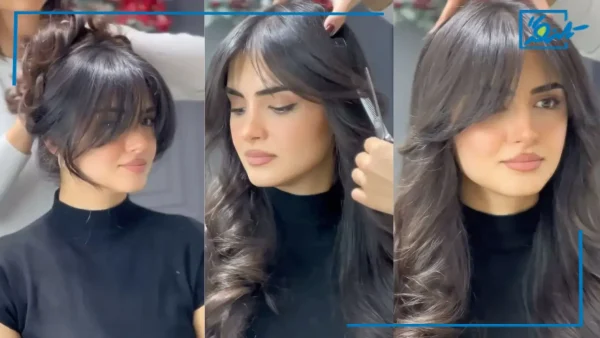 آموزش کوتاهی چتری پرده ای کوتاه و بلند در خانه