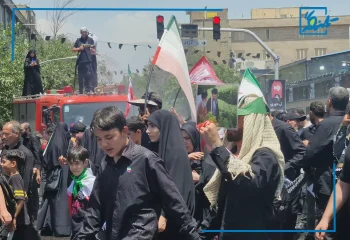 ببینید؛ روایت تصاویر از حضور پرشور مردم در مراسم تشییع امام شهید