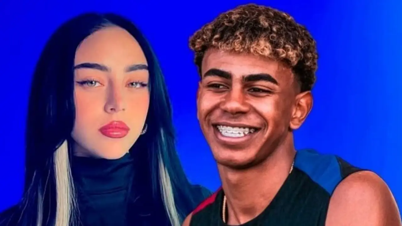 لامین یامال و همسرش