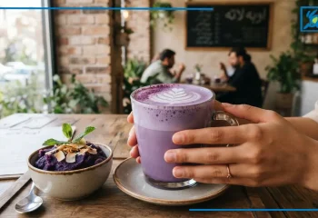 معرفی اوبه لاته (Ube Latte)؛ نوشیدنی ترند بنفش و جایگزین ماچا در دنیا