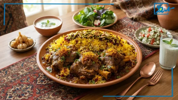 طرز تهیه زیر برنجی با گوشت گوساله و گوسفندی؛ غذای مجلسی لری