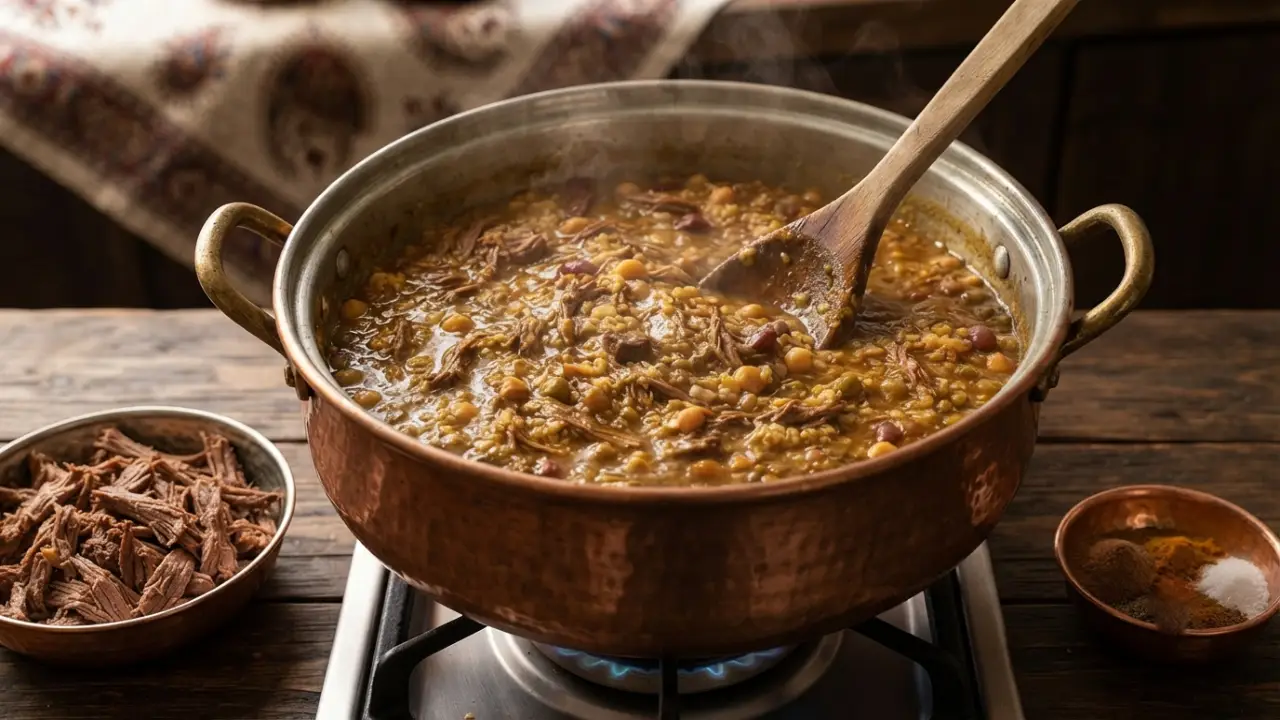 طرز تهیه شله مشهدی برای 4 نفر