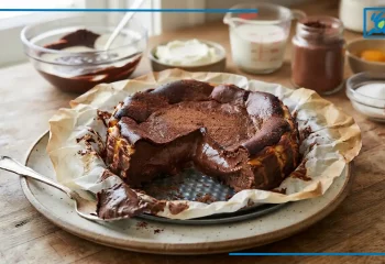 طرز تهیه چیز کیک سن سباستین شکلاتی ترند اینستاگرام