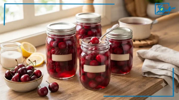 طرز تهیه کمپوت گیلاس فوری و خانگی و خوشمزه با ماندگاری بالا