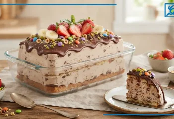 طرز تهیه کیک بستنی با کیک آماده؛ دسر ترند، سریع و خوشمزه اینستاگرام