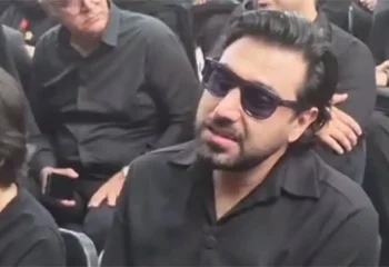 احسان خواجه امیری در مراسم ختم پدرش + عکس
