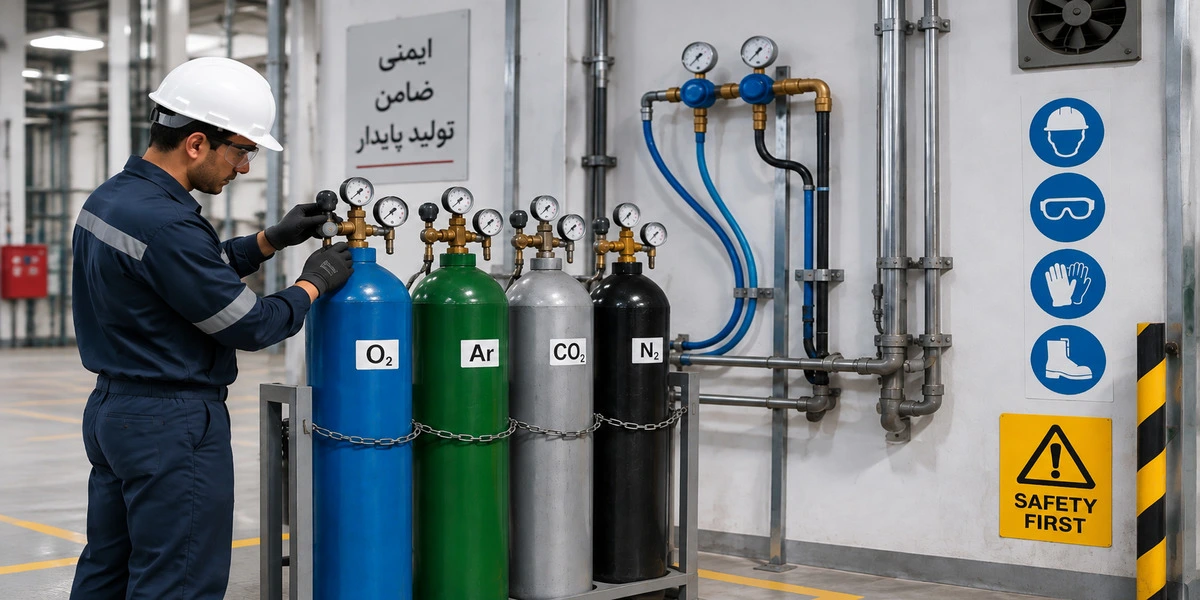 نقش گازهای صنعتی در افزایش بهرهوری و توسعه صنایع